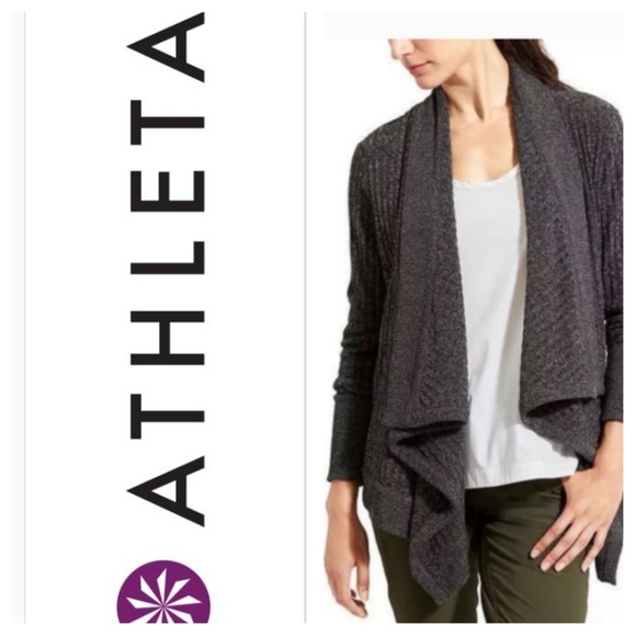 Athleta Sweaters - Athleta tiburon wrap gray cardigan